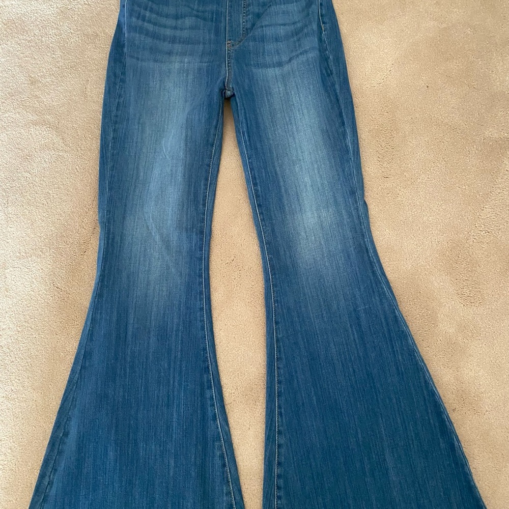 Judy Blue wide/flare leg jeans.